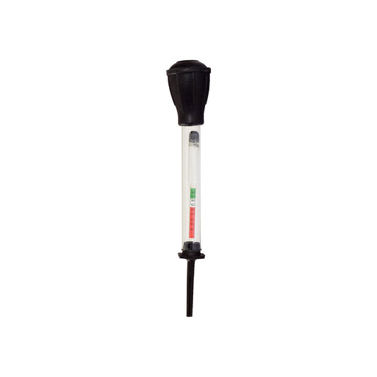 Battery acid tester, with hydrometer, overall length 280 mm.