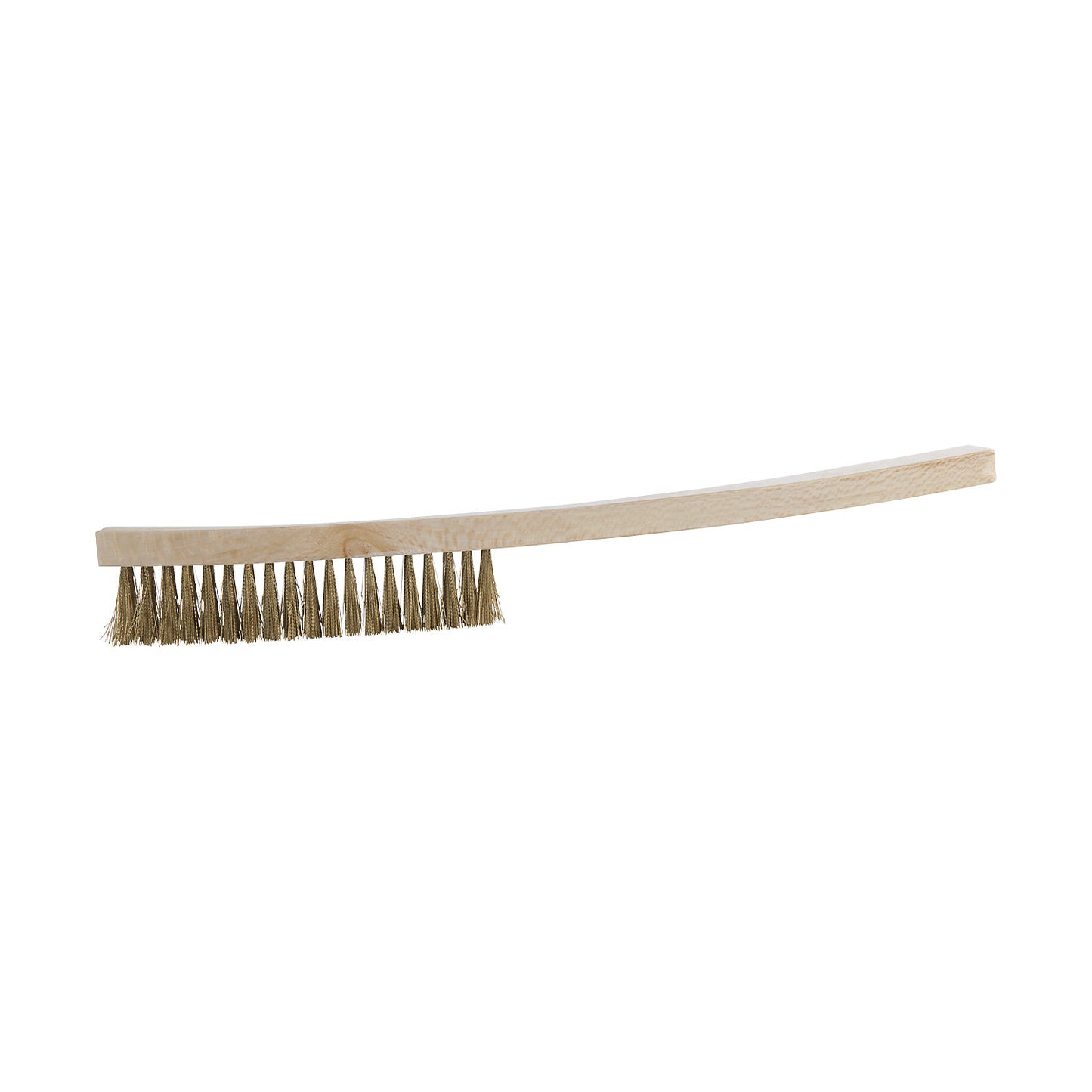 BRONZEplus wire brush, tin bronze crimped wire, 4 rows.