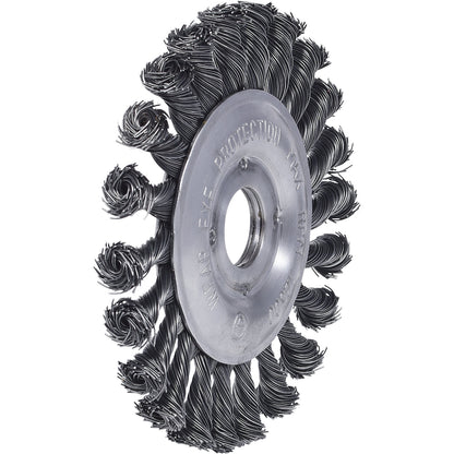 Steel wire circular brush, 0.5 mm, Ø 125 mm.