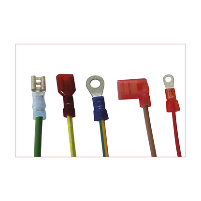 Crimping pliers, for insulated cable terminals, length 220 mm.