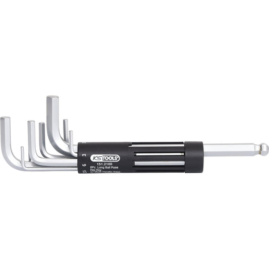 3-in-1 hexagonal angle key wrench set, 8 pcs, ball head, long.