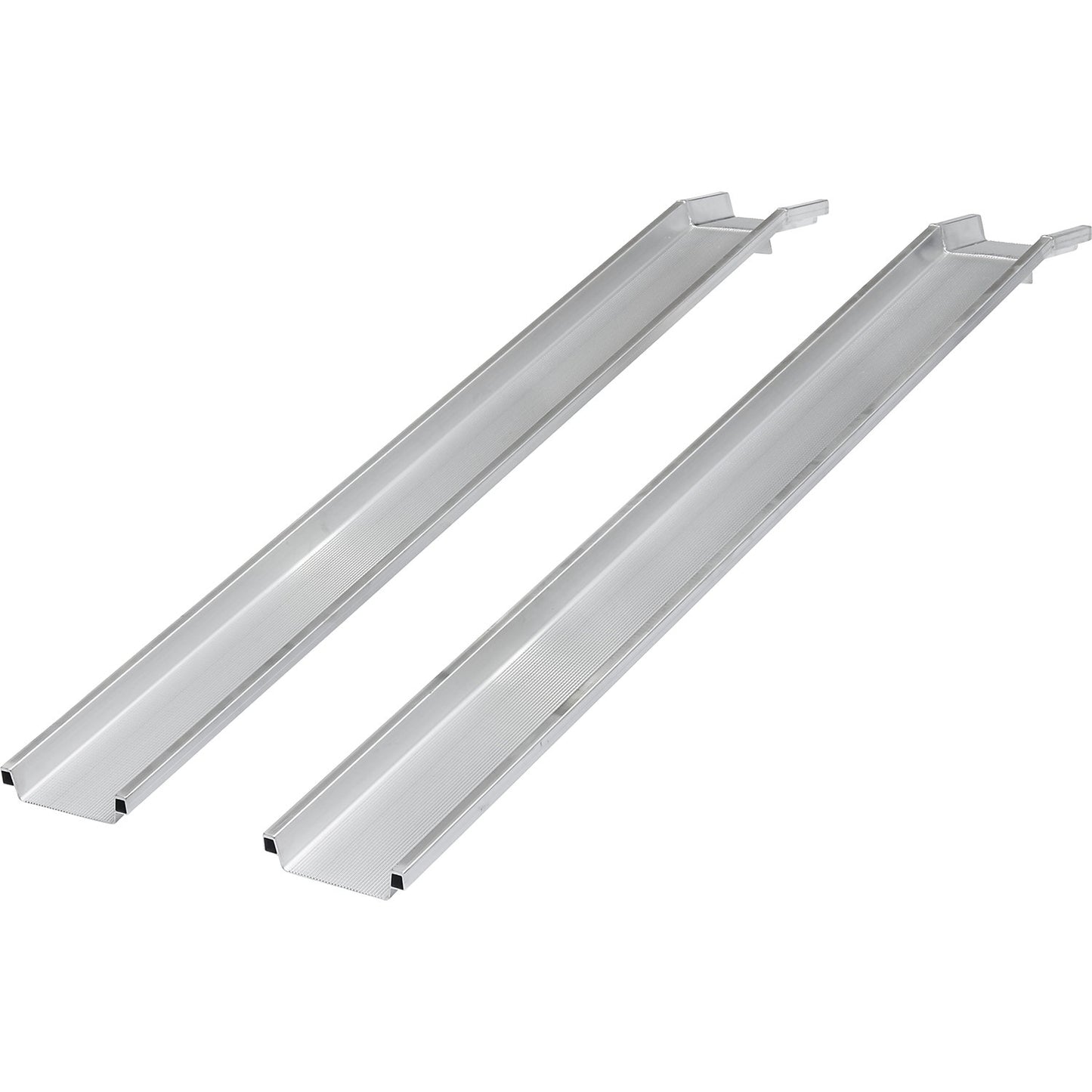 Aluminium loading rail, max. load 500 kg, wheel channel width 150 mm, 1 pair.