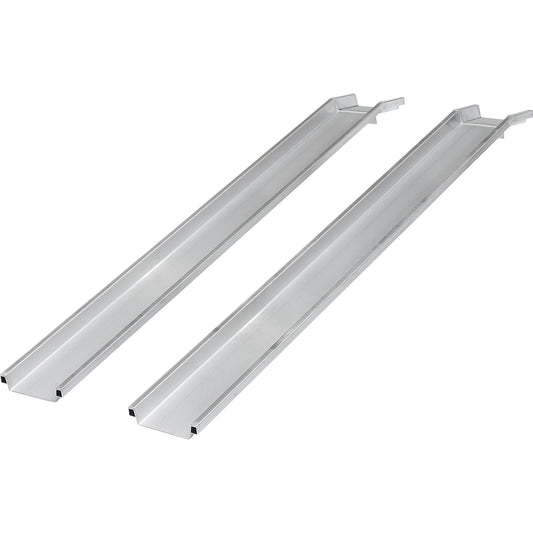 Aluminium loading rail, max. load 500 kg, wheel channel width 150 mm, 1 pair.