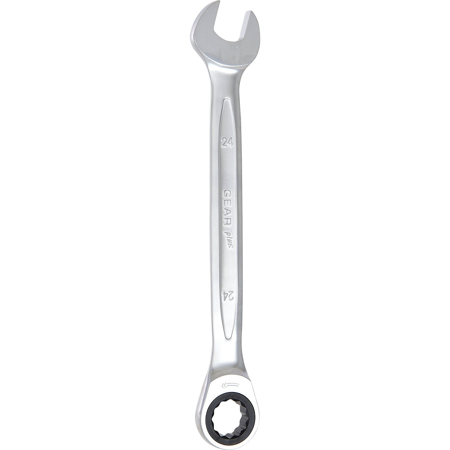 GEARplus ratcheting spanner, straight, 24 mm.