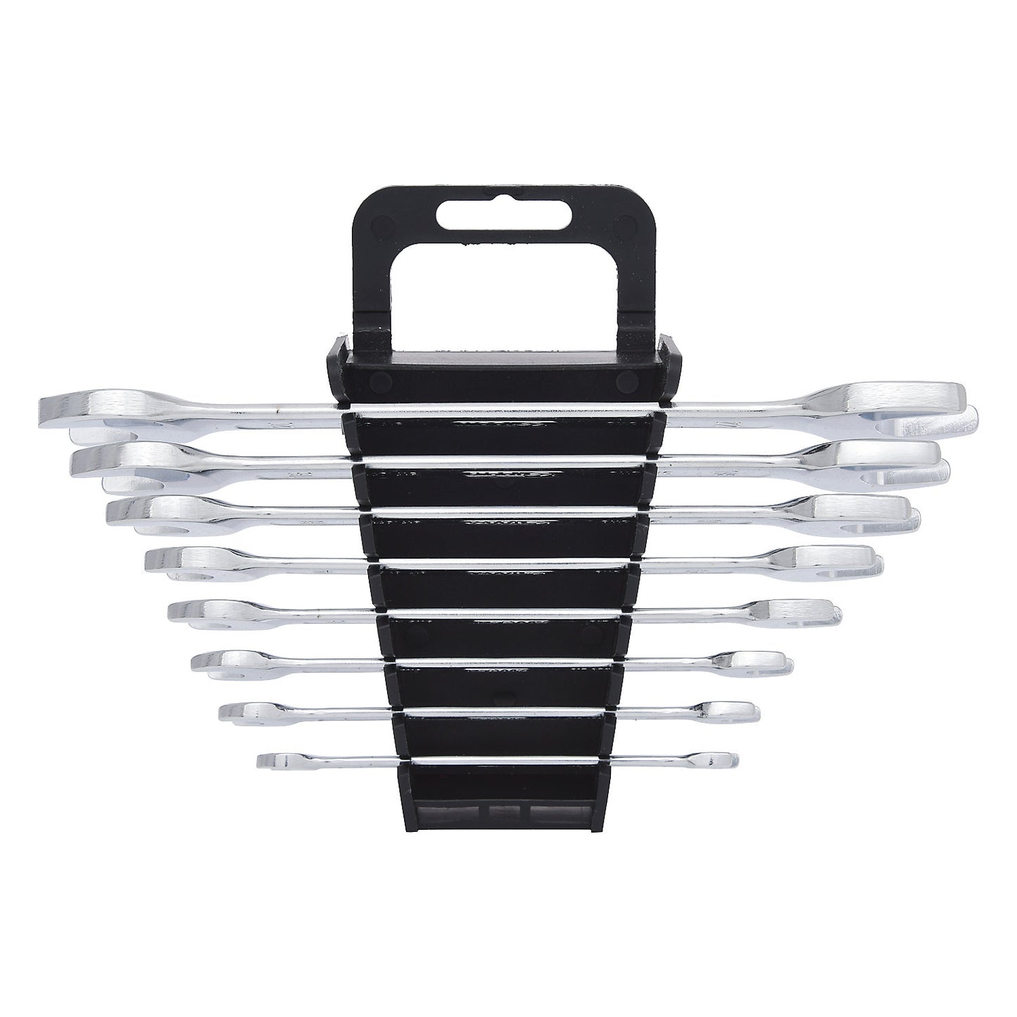 Double open ended spanner set, 6 x 7 - 20 x 22 mm, 8 parts.