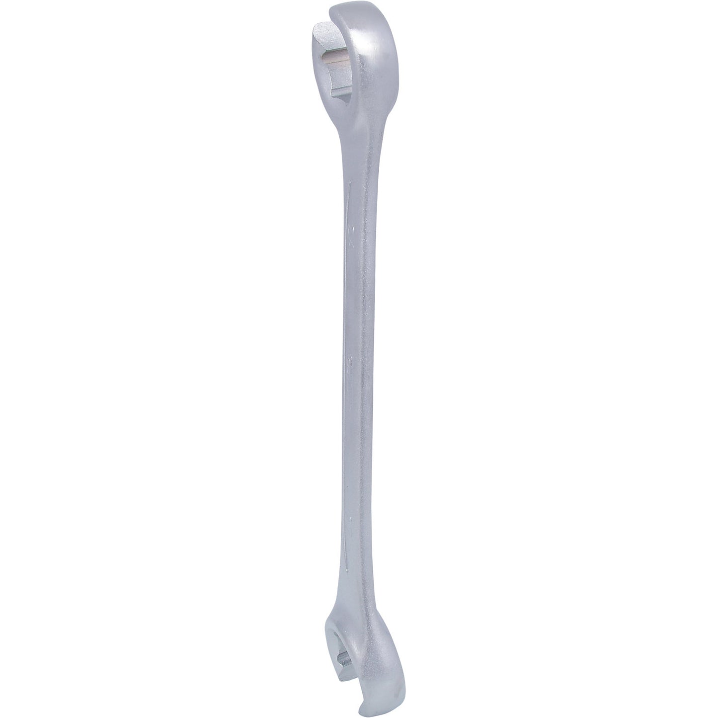 Open double ring spanner, offset, bihexagonal, 36 x 41 mm.
