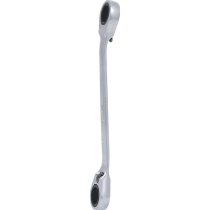 GEARplus double ratchet ring spanner, reversing, 15° ring offset, 10 x 13 mm.