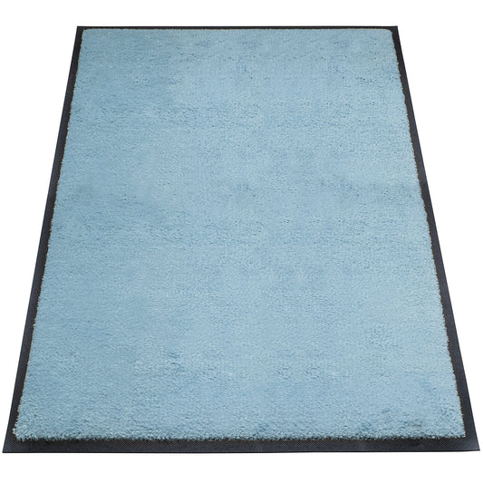 Entrance matting EAZYCARE STYLE, LxW 1200 x 800 mm, pearl gentian blue.