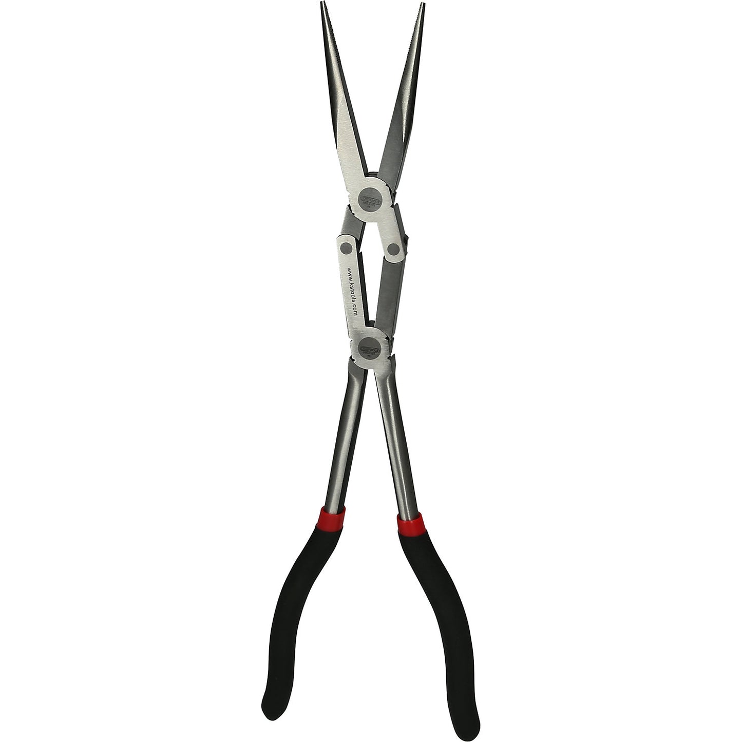 Double jointed flat pliers, XL, with double joint, length 340 mm, slim version.