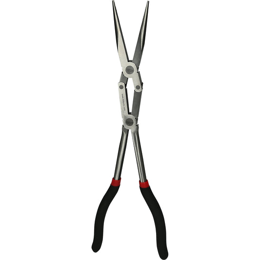 Double jointed flat pliers, XL, with double joint, length 340 mm, slim version.