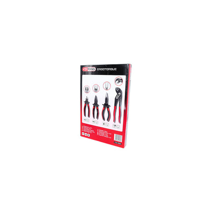ERGOTORQUE pliers set, 2-component handle, 4 parts.