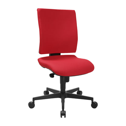 SYNCRO CLEAN office swivel chair, antibacterial fabric cover, red.