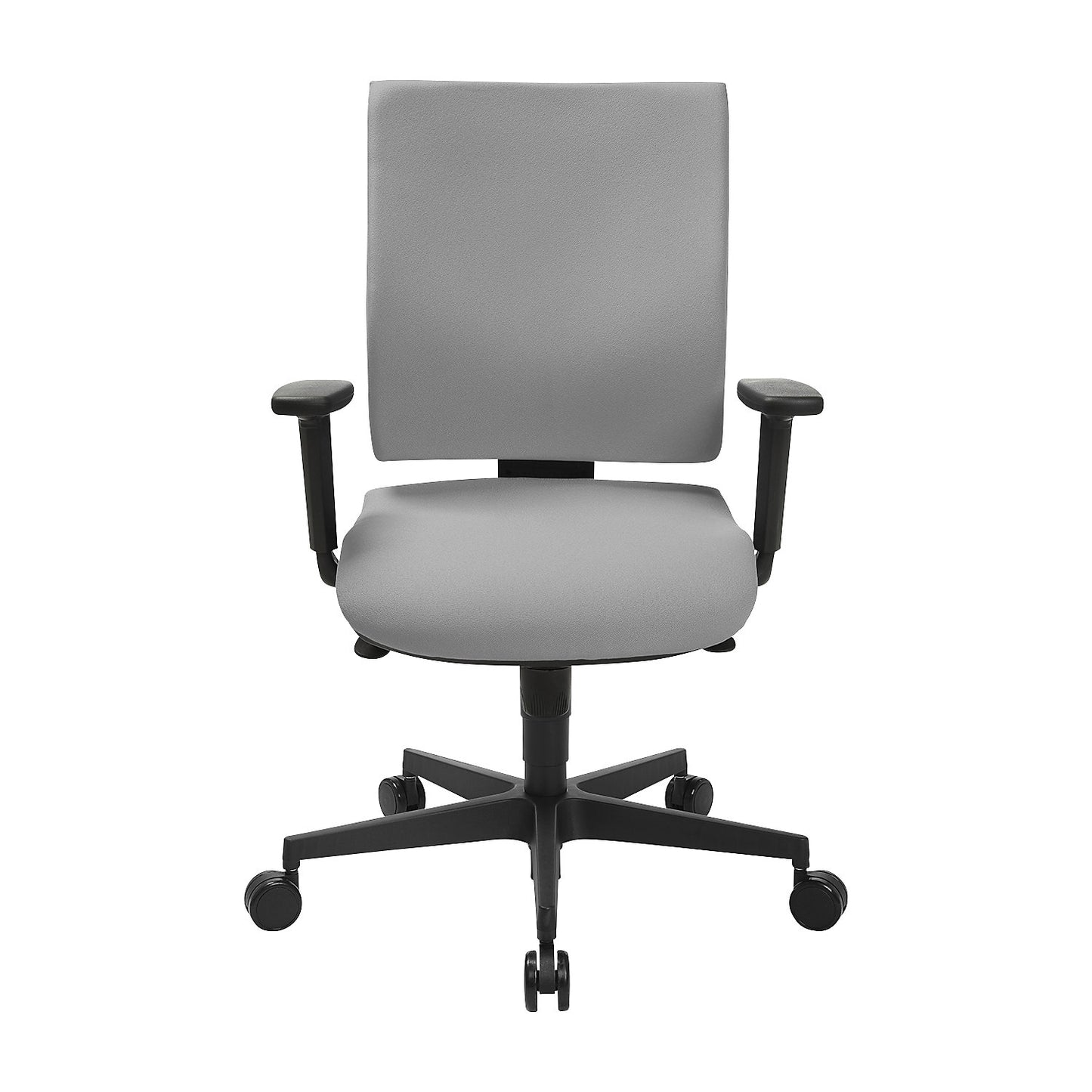 SYNCRO CLEAN office swivel chair, antibacterial fabric cover, light grey.