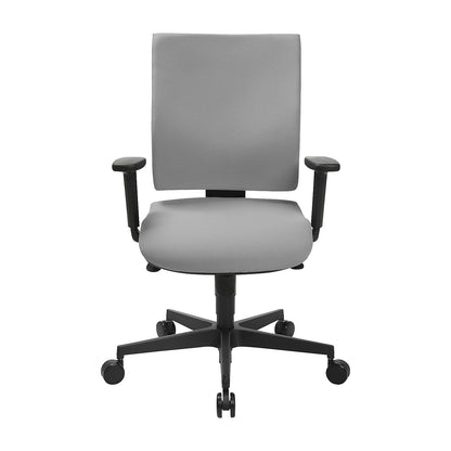 SYNCRO CLEAN office swivel chair, antibacterial fabric cover, light grey.