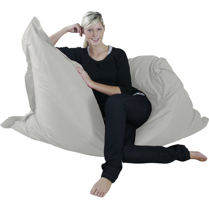 XXL giant beanbag, WxD 1800 x 1400 mm, silver.