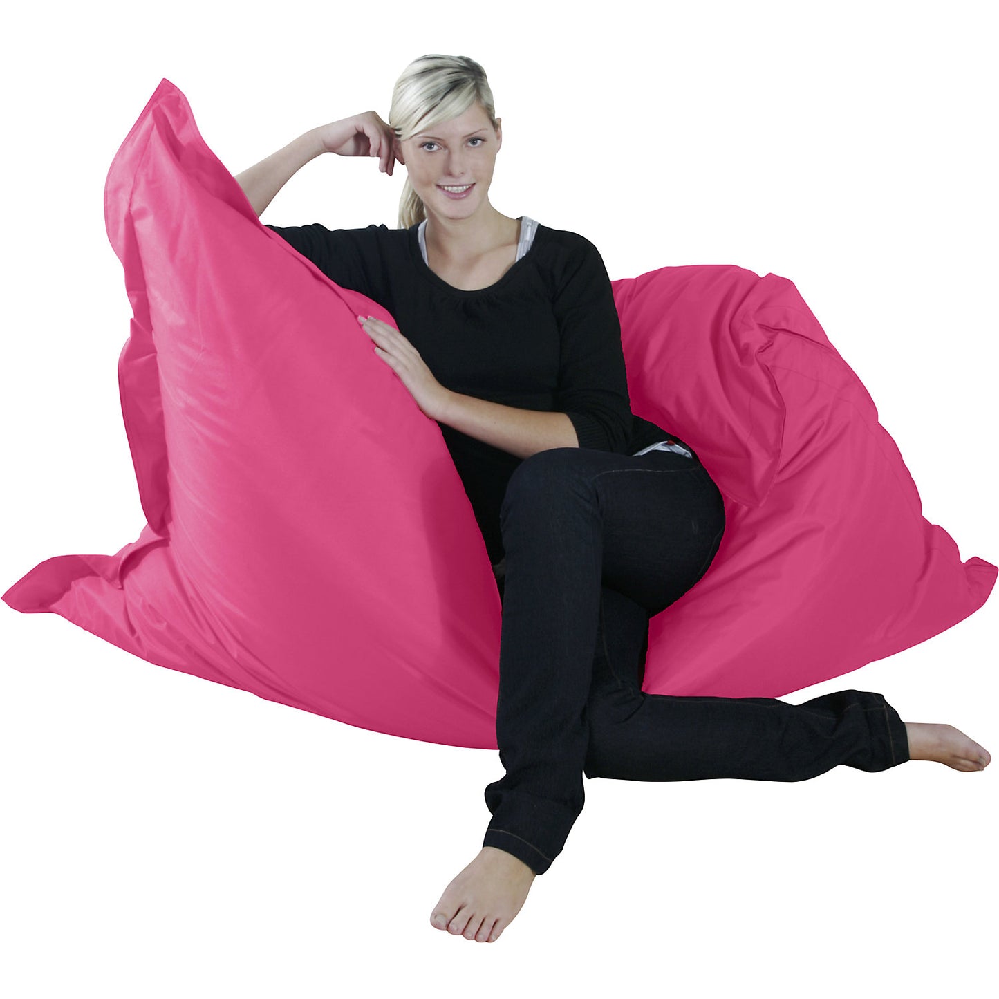 XXL giant beanbag, WxD 1800 x 1400 mm, pink.