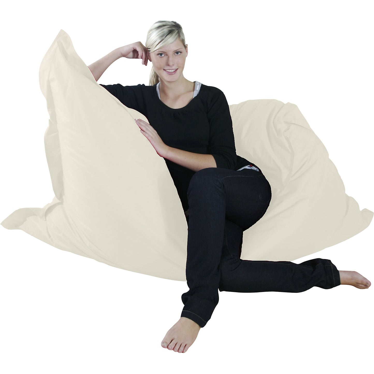 XXL giant beanbag, WxD 1800 x 1400 mm, natural.