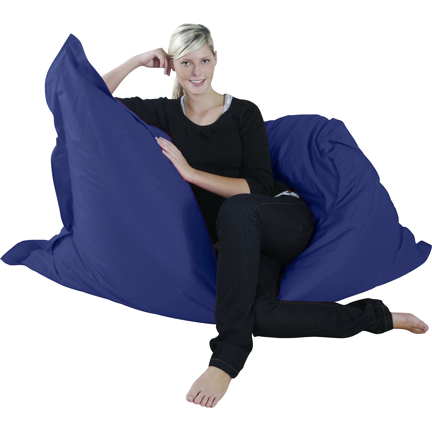 XXL giant beanbag, WxD 1800 x 1400 mm, royal blue.