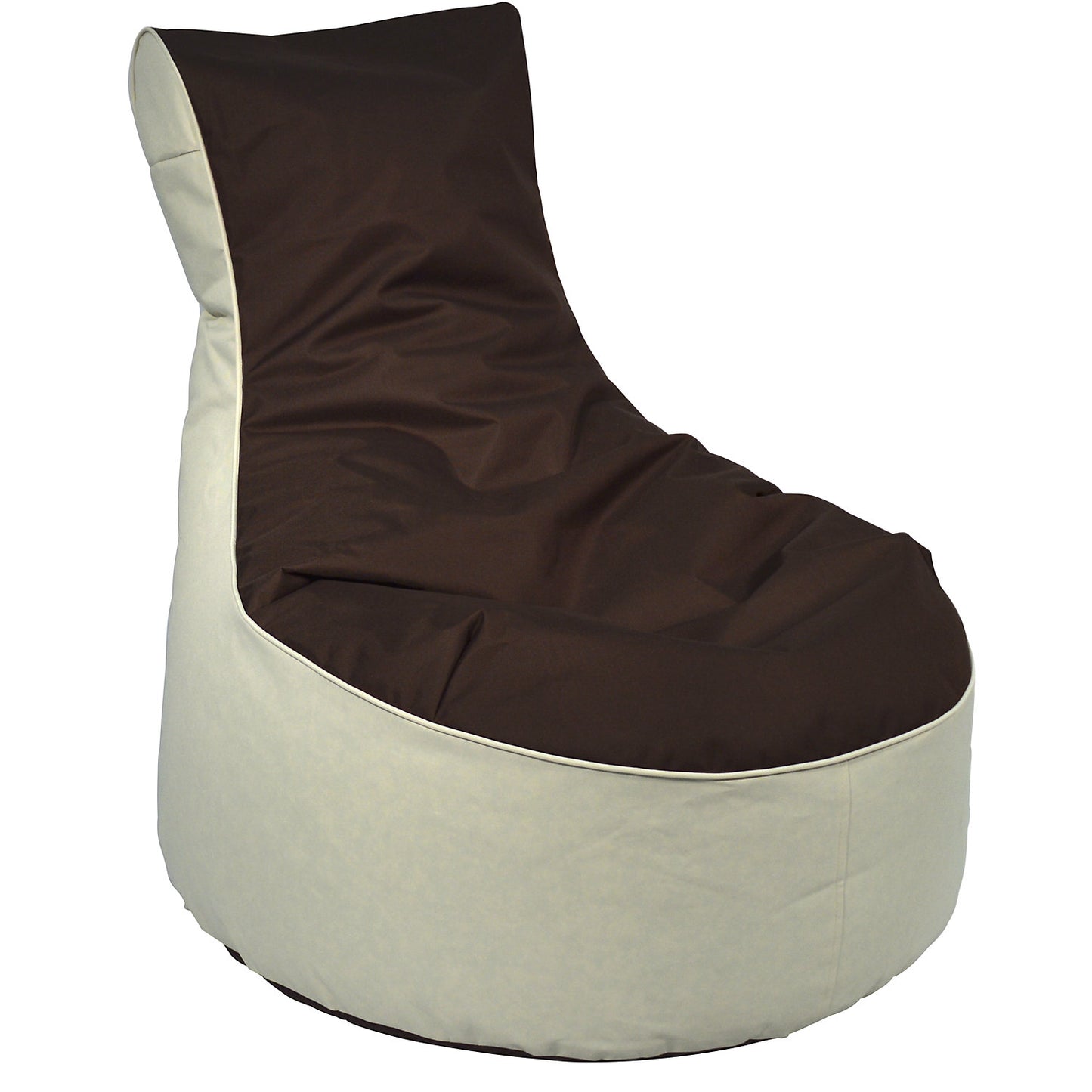 Beanbag armchair, HxWxD 900 x 800 x 800 mm, beige / brown.