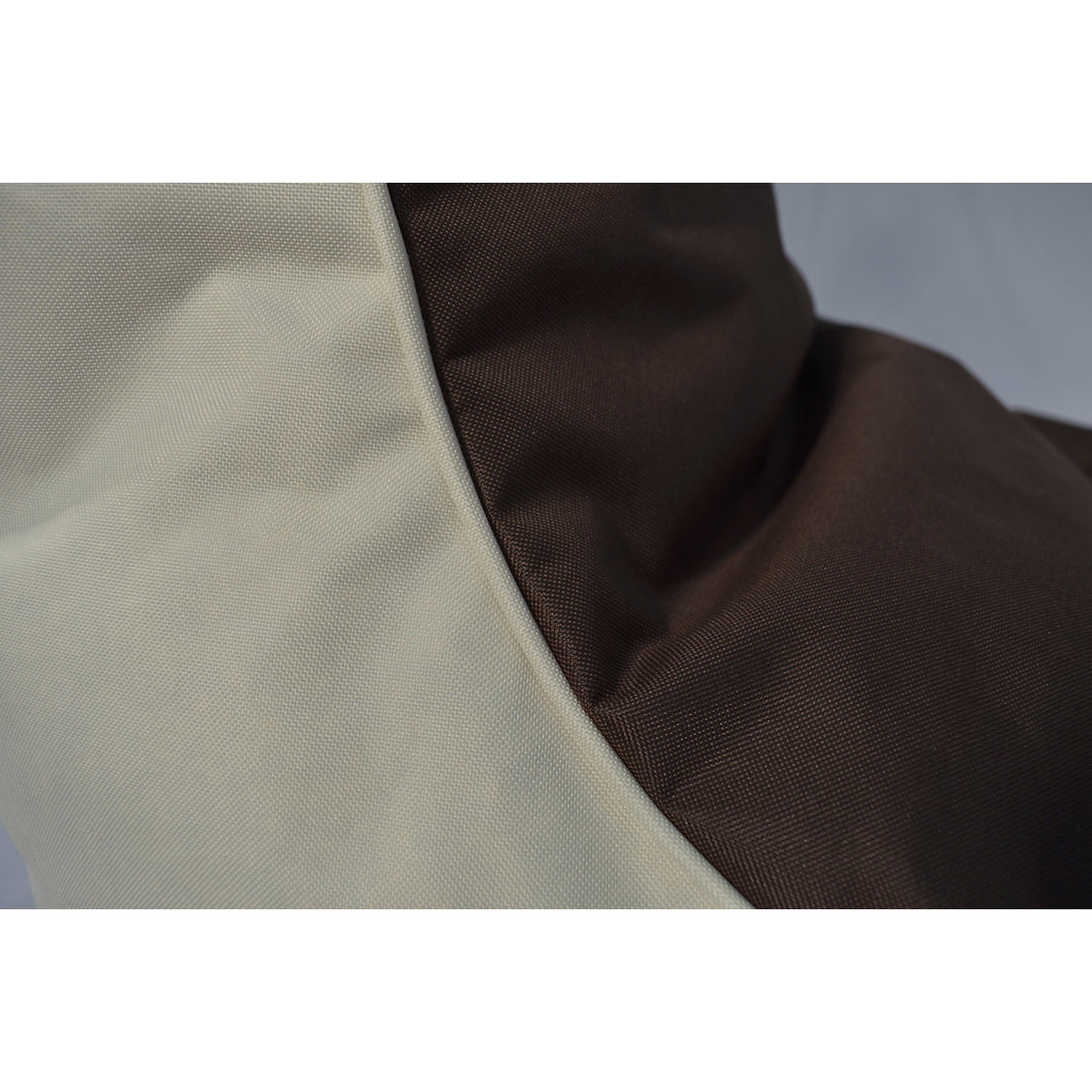 Beanbag armchair, HxWxD 900 x 800 x 800 mm, beige / brown.