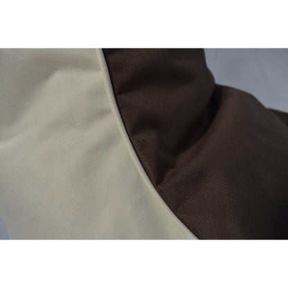 Beanbag armchair, HxWxD 900 x 800 x 800 mm, beige / brown.