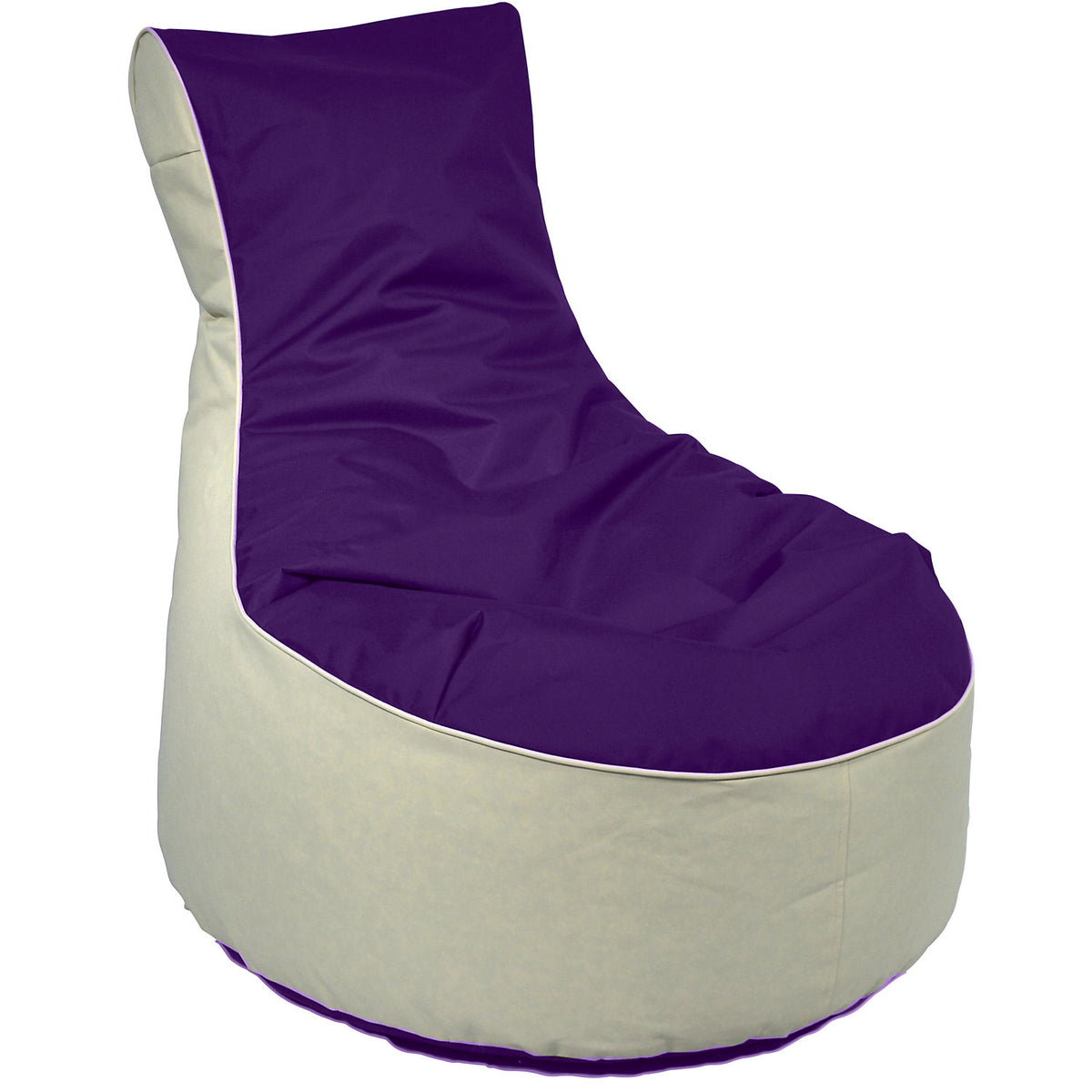 Beanbag armchair, HxWxD 900 x 800 x 800 mm, beige / blackberry.