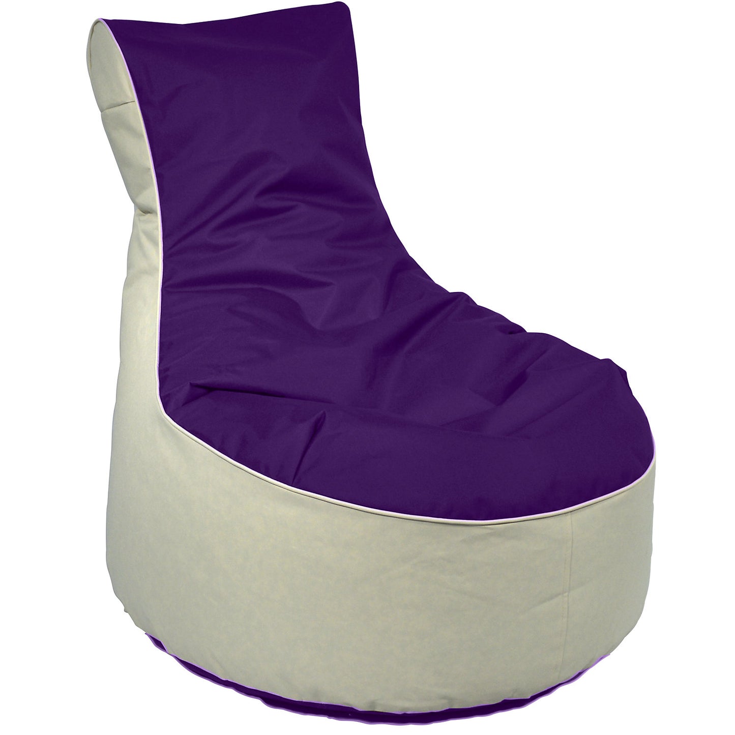 Beanbag armchair, HxWxD 900 x 800 x 800 mm, beige / blackberry.