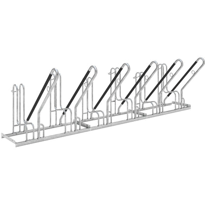 Bike rack, model 4700 XBF, single sided, 6 parking spaces.