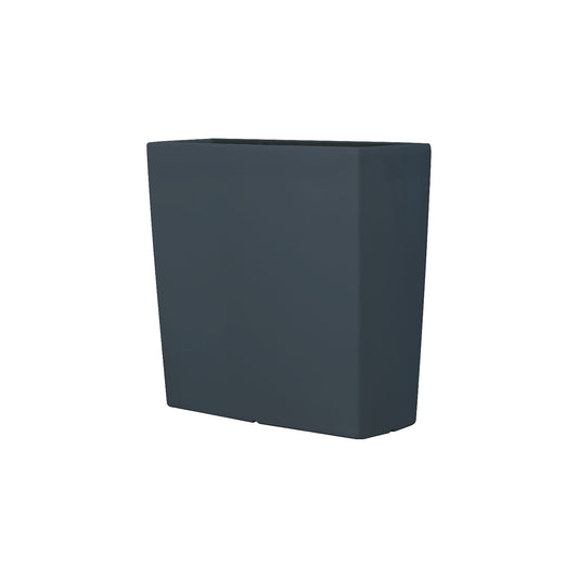 Plant container, TREVIA 900K, HxWxD 900 x 900 x 390 mm, charcoal.