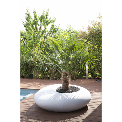 Plant container, STORUS I, HxWxD 500 x 1920 x 1670 mm, light granite.