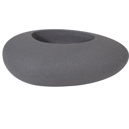 Plant container, STORUS III, HxWxD 390 x 1140 x 730 mm, dark granite.