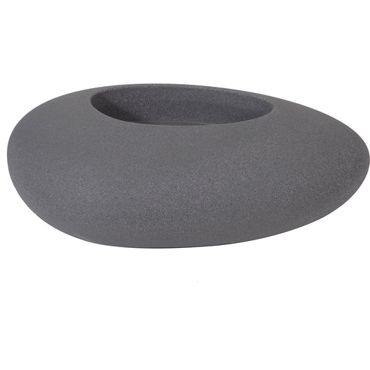 Plant container, STORUS III, HxWxD 390 x 1140 x 730 mm, dark granite.