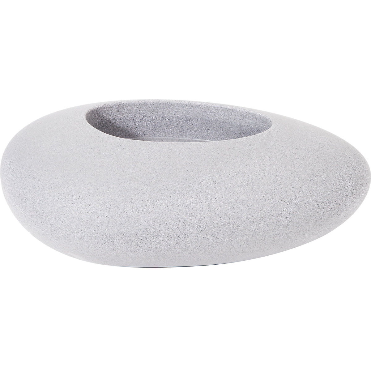 Plant container, STORUS VI, HxWxD 300 x 825 x 520 mm, light granite.