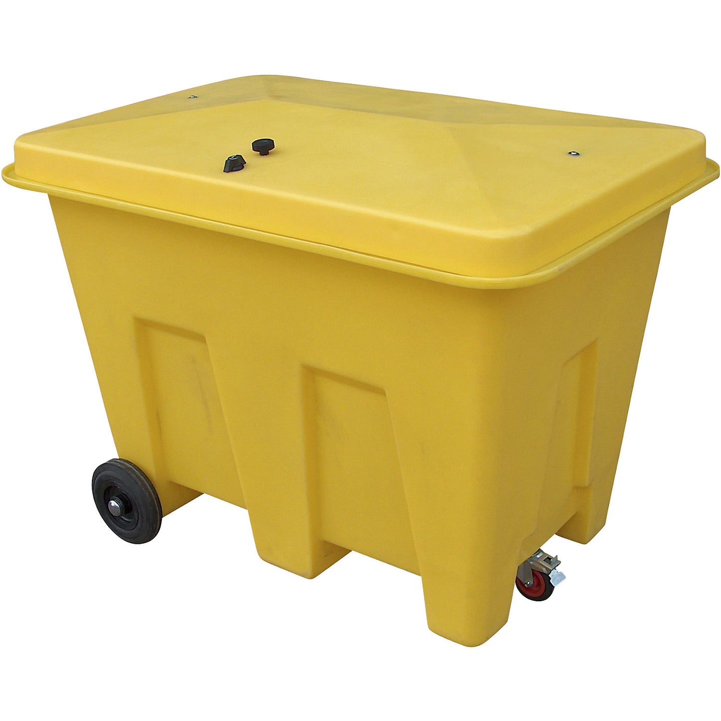 Storage container with castors, capacity 350 l, lockable, LxWxH 1265 x 855 x 910 mm.
