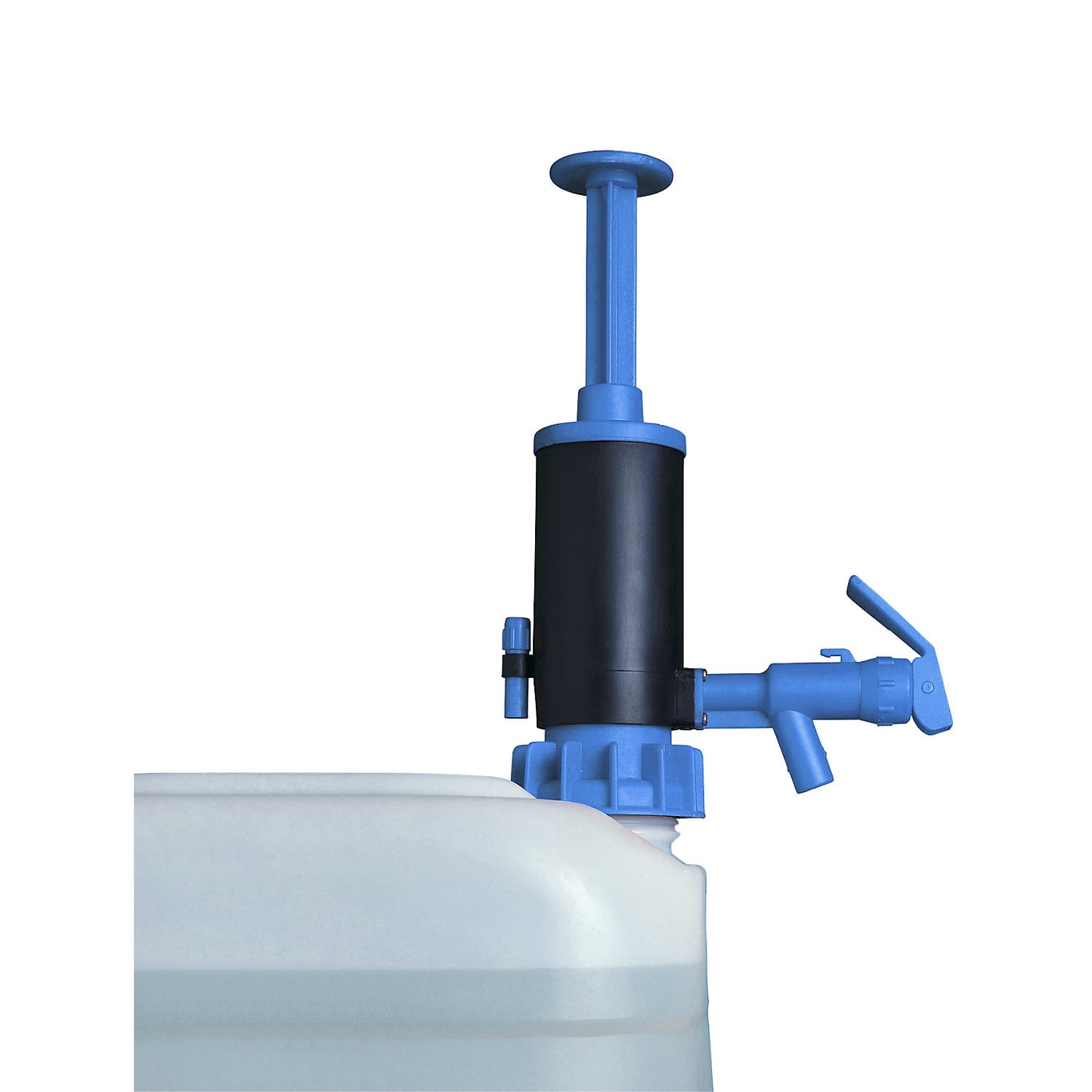 Canister/drum hand metering pump, for mineral oil products, blue, 20 l/min.