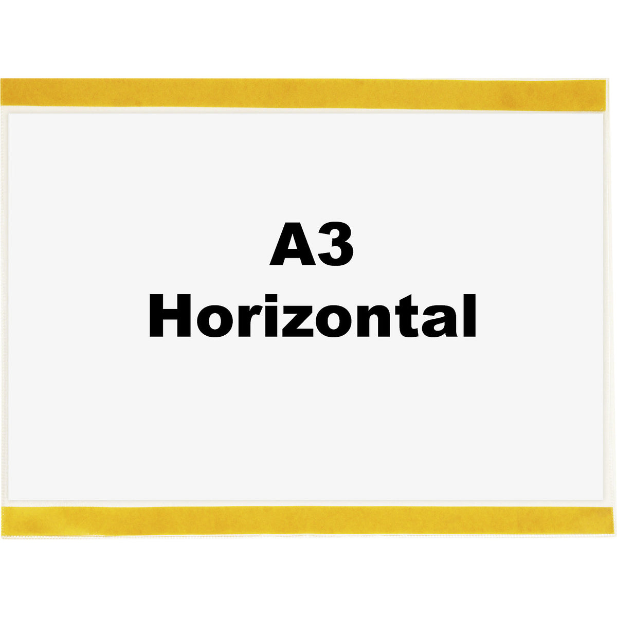 Document sleeve, self-adhesive, for A3, landscape format, long side open, pack of 10.