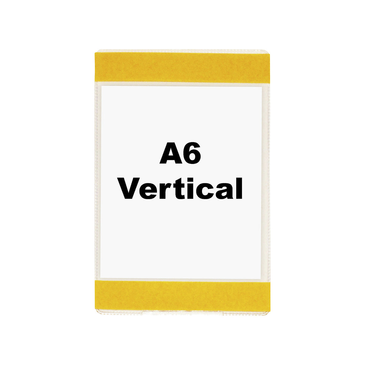 Document sleeve, self-adhesive, for A6, portrait format, short side open, pack of 10.