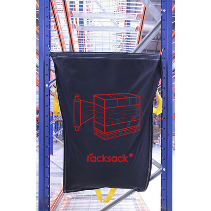 Racksack®, capacity 160 l, blue, stretch-wrap symbol.