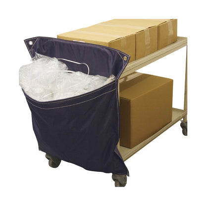 Racksack® for platform trolleys, blue, with 1 pocket.
