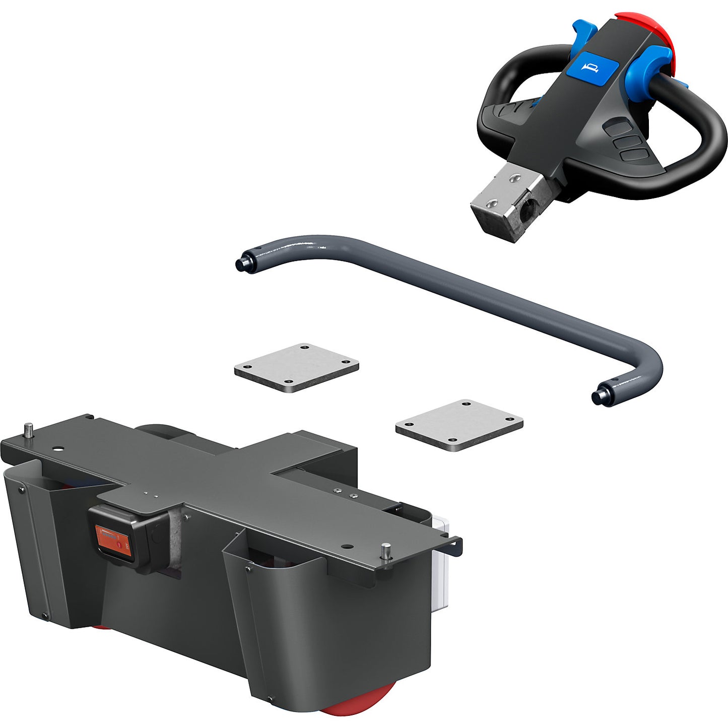 NEO e-module retrofit kit, for cupboard trolleys with width 700 mm, charcoal.