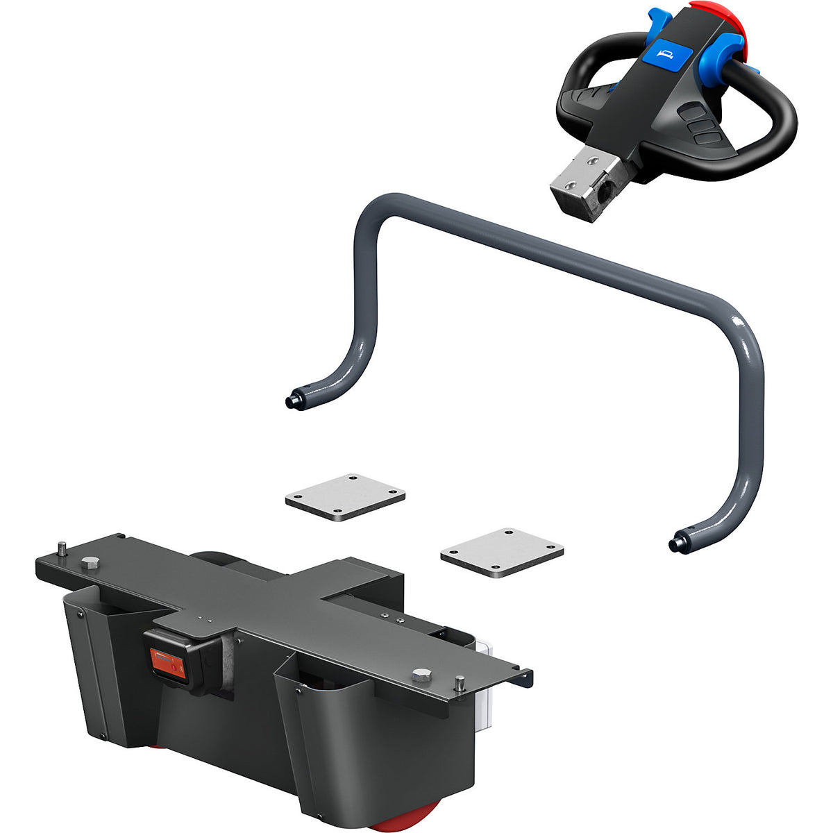 NEO e-module retrofit kit, for assembly trolleys with width 800 mm, charcoal.