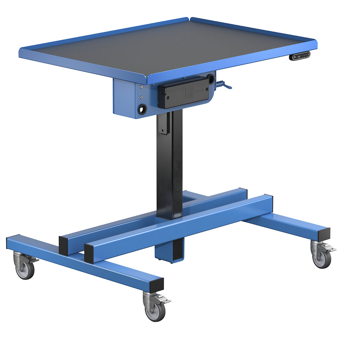 Electric material stand, with tray, platform LxW 800 x 600 mm.
