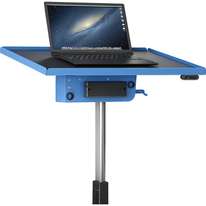 Electric material stand, with tray, platform LxW 800 x 600 mm.