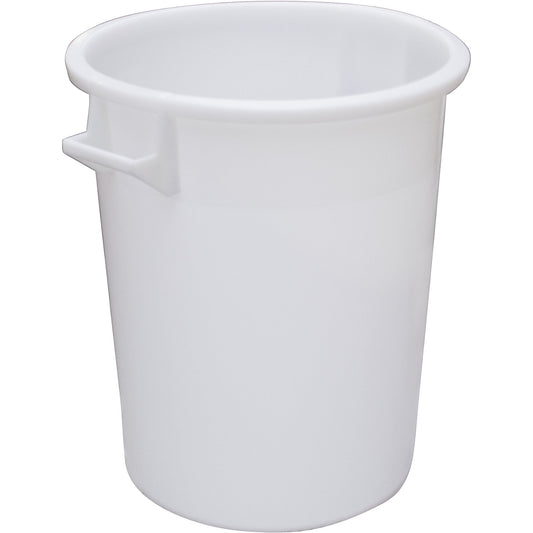 Cylindrical bin, capacity 75 l, 1+ items, white.