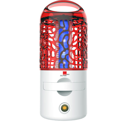 UV insect killer, 4 W, rechargeable, LED, battery operated, ØxH 113 x 275 mm, white/red.
