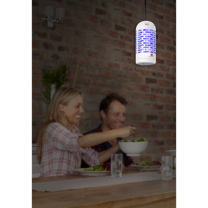 UV insect killer, 3 W, premium LED, ØxH 100 x 225 mm, white.