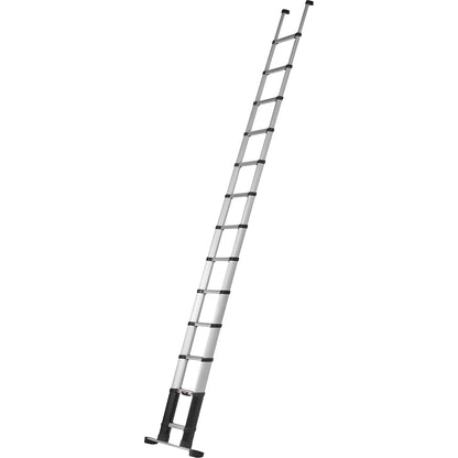 PRIME LINE telescopic lean-to ladder, standard model, 80 mm step depth, 13 steps, beam.