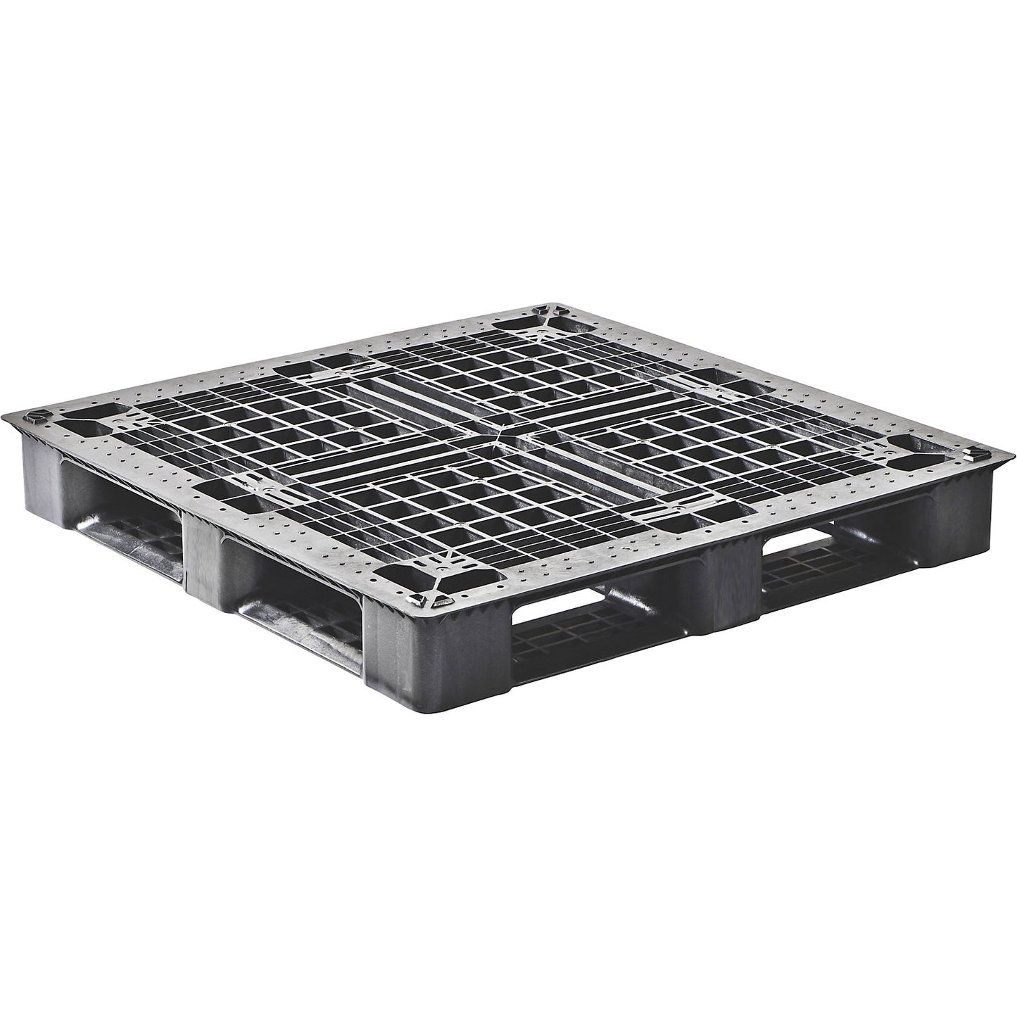 Chemical industry pallet, pack of 5, LxWxH 1140 x 1140 x 150 mm, 6 runners.