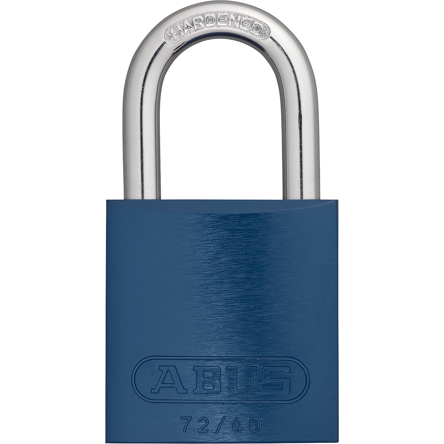Padlock, aluminium, 72/40, pack of 6, blue.