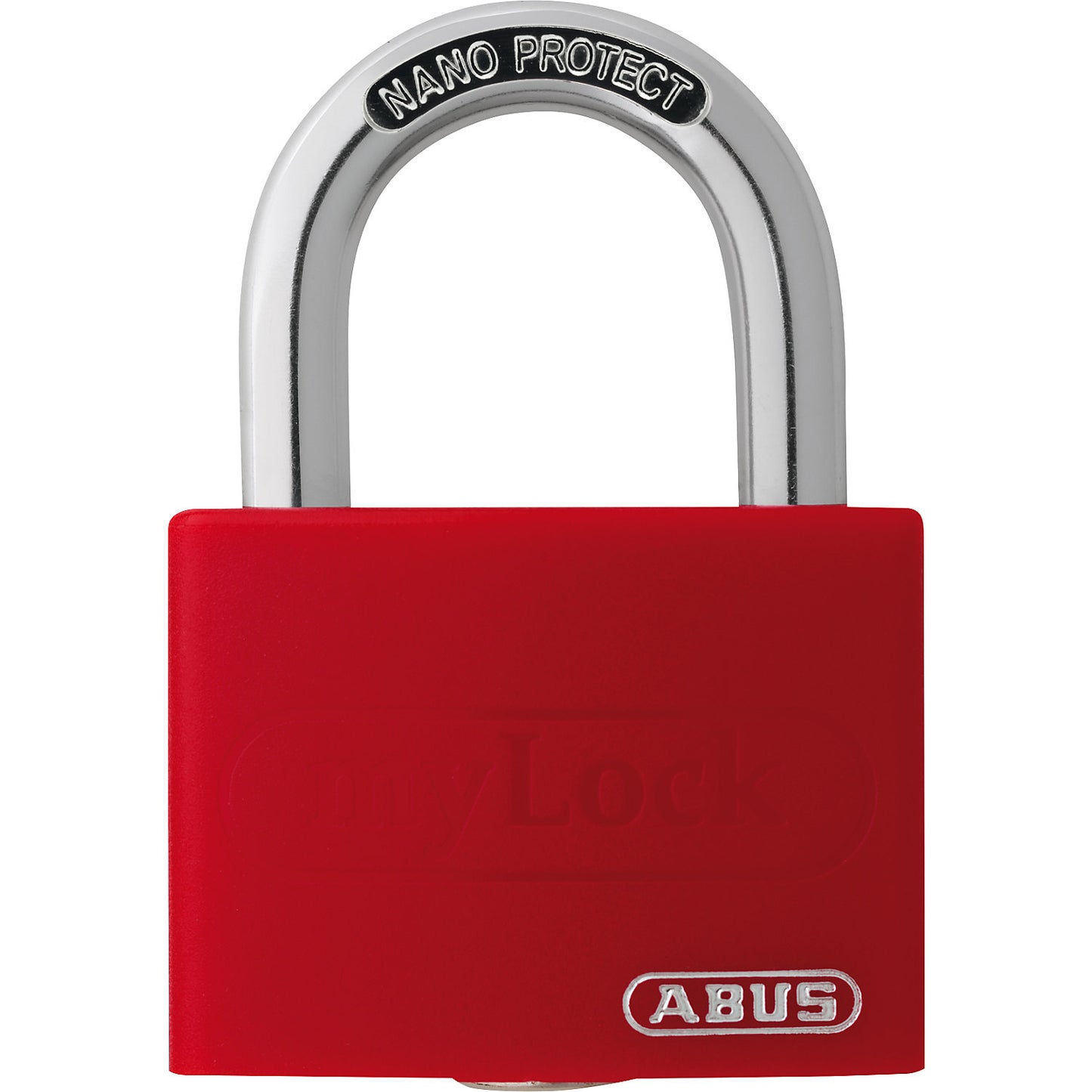 Padlock, can be written on, T65AL/40, pack of 12, red.